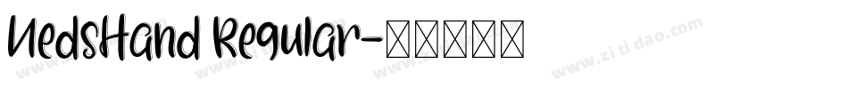 NedsHand Regular字体转换